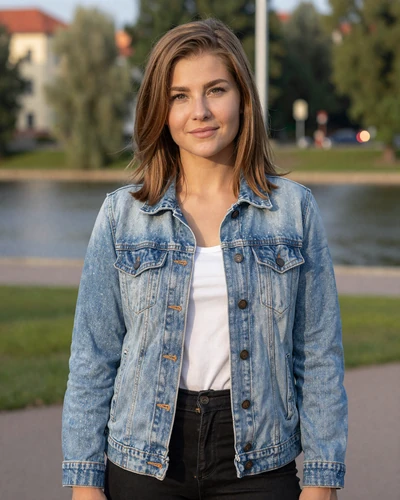 Gabija, 26, Lithuanian woman with chestnut hair by the Kaunas riverside
