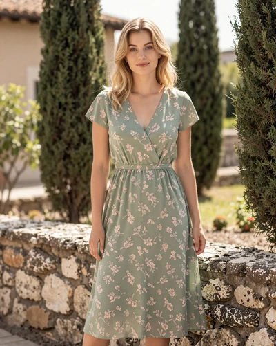 Alessia, 25, Vatican City woman in a floral dress standing in a Roman garden